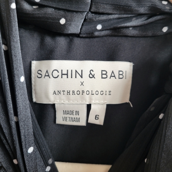 Anthropologie x Sachin & Babi Polka Dot Halter Midi Dress - Picture 9 of 10